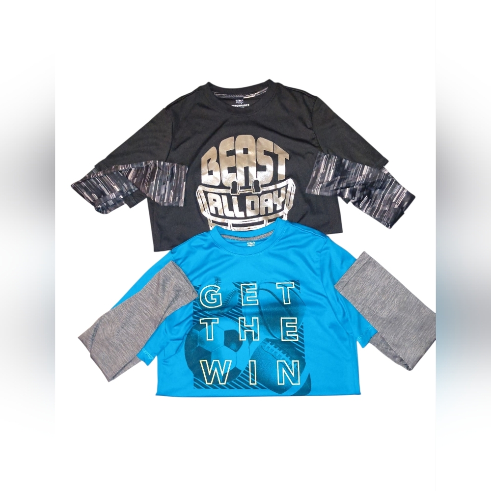 3/$8 (2) Boy Long Sleeve Active Tees